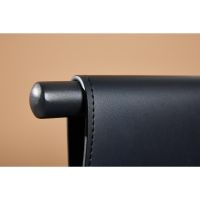 Svea Sanjay stoel - lederlook - zwart