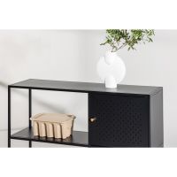 Camilla wandkast - 100 x 75 cm - zwart