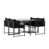 Svea Isabella eettafelset - zwart