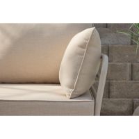 Jamal loungeset  - hoekbank en tafel - beige/zand