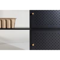 Camilla wandkast - 100 x 75 cm - zwart