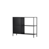 Camilla wandkast - 100 x 75 cm - zwart