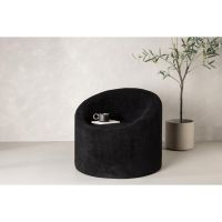 Nuko fauteuil - teddy - zwart