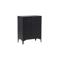 Molvo ladekast - 4 laden - zwart