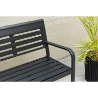 Svea Layla tuinbank - 125 cm - zwart