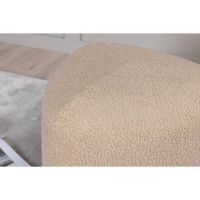 Troy poef - teddy - beige