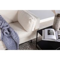 Kiva fauteuil - teddy - wit