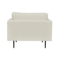 Kiva fauteuil - teddy - wit