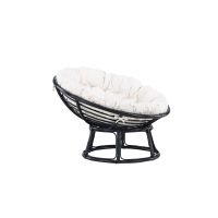 Ivan loungestoel - zwart- rattan