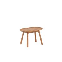 Deniz ovale bijzettafel - 40 x 60 cm - naturel