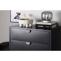 Molvo ladekast - 4 laden - zwart