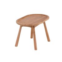 Deniz ovale bijzettafel - 40 x 60 cm - naturel