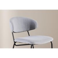 Tiko eetkamerstoel - boucle - lichtblauw