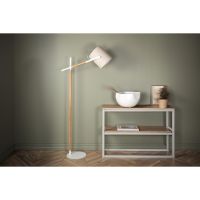 Nico vloerlamp - hout - wit