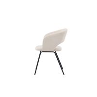 Svea Pirlo eetkamerstoel - linnen - wit