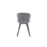 Svea Jilla eetkamerstoel - velvet - grijs