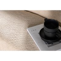 Chiara eetkamerbank - boucle - 160 cm - wit