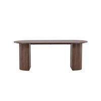 Niko ovale eettafel - 90 x 200 cm - mokka