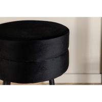 Zane hocker - velvet - zwart