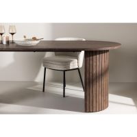 Niko ovale eettafel - 90 x 200 cm - mokka