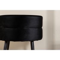 Zane hocker - velvet - zwart