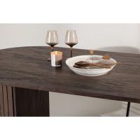 Niko ovale eettafel - 90 x 200 cm - mokka