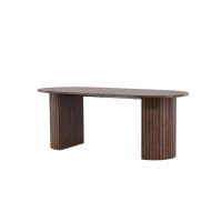 Niko ovale eettafel - 90 x 200 cm - mokka