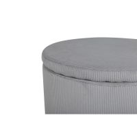 Blaze poef - rib - grijs
