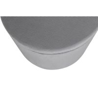 Blaze poef - rib - grijs