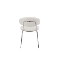 Novak eetkamerstoel - boucle - wit