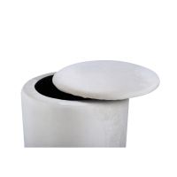 Zara poef - velvet - beige