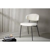 Tiko eetkamerstoel - teddy - wit