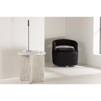 Carlo ronde bijzettafel - ø50 cm - marmerlook