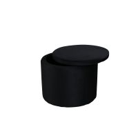Blaze poef - velvet - zwart