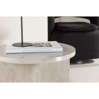 Carlo ronde bijzettafel - ø50 cm - marmerlook