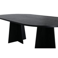 Liro deens ovale eettafel - 230 x 115 cm - zwart