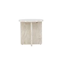 Carlo ronde bijzettafel - ø50 cm - marmerlook