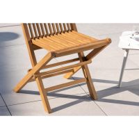 Khalid inklapbare - tuinstoel - teakhout - naturel