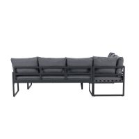 Sasha hoekbankset - zwart