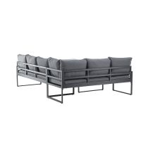 Sasha hoekbankset - zwart