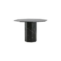 Lino ronde eettafel - ø110 cm - marmer - zwart