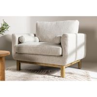 Nasser fauteuil - boucle - beige