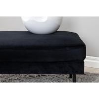 Rio hocker - velvet - zwart