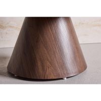 Svea Tanaka ronde poef - 48 cm - mokka