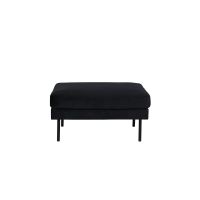 Rio hocker - velvet - zwart