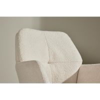 Lucetta eetkamerstoel - boucle - wit