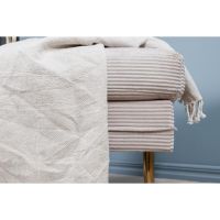 Tess hocker - rib - beige