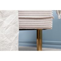 Tess hocker - rib - beige