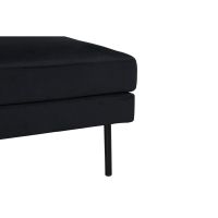 Rio hocker - velvet - zwart