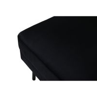 Rio hocker - velvet - zwart